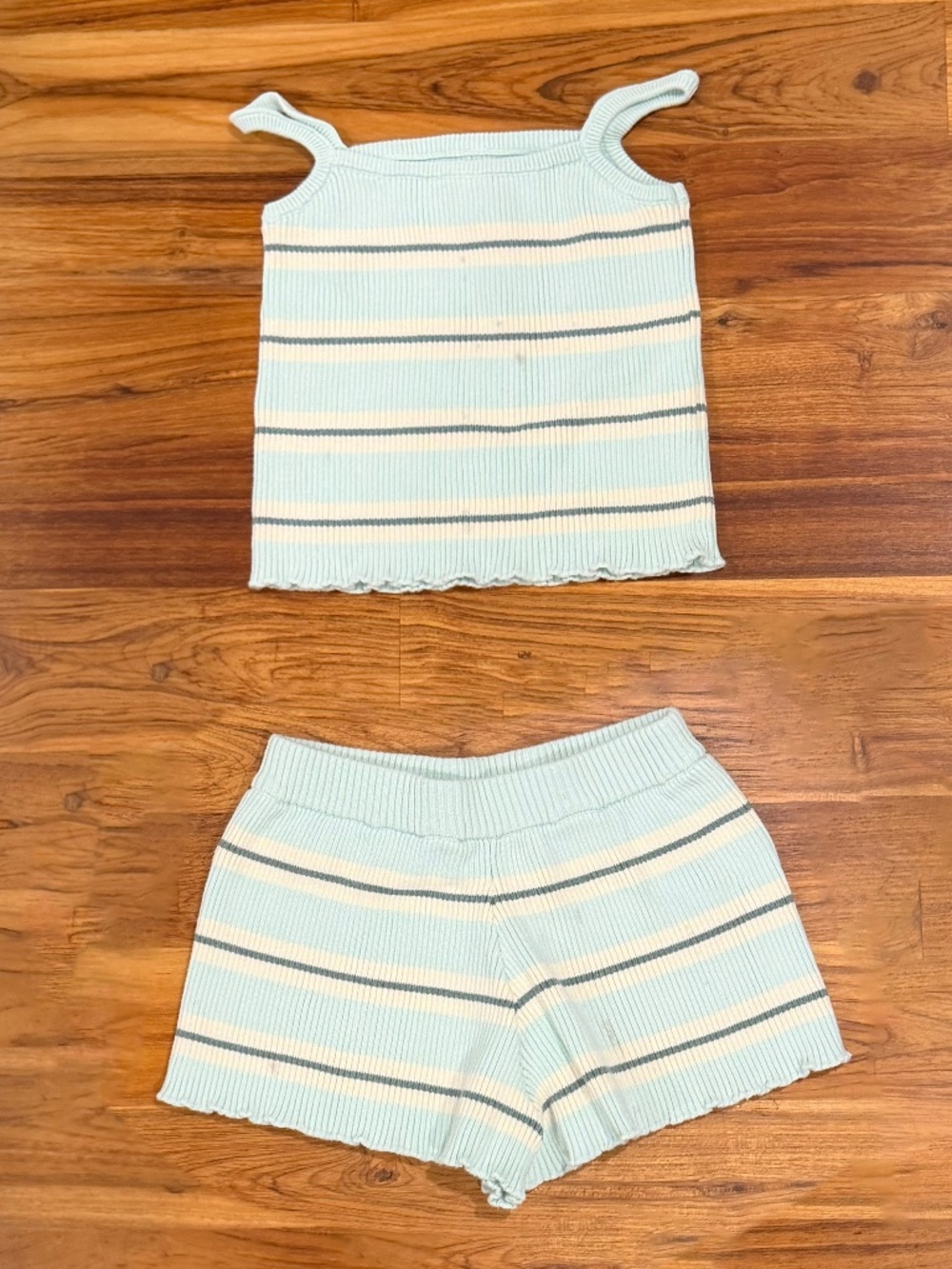 Kids Raised by Water Striped Tank and Shorts Set Size 6